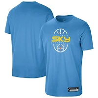 Unisex Nike Sky Blue Chicago 2026 On-Court Authentic Practice Premium T-Shirt