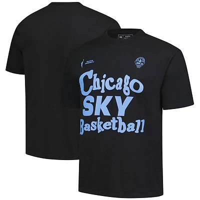 T-shirt unisexe noir avec logo Chicago Sky de la Playa Society
