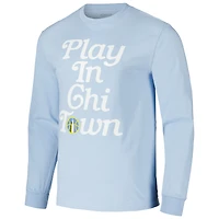 Unisex Sky Blue Chicago Play Long Sleeve T-Shirt