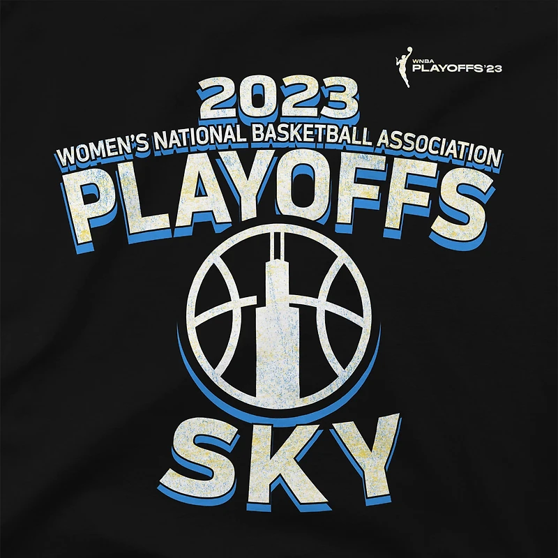 Unisex Stadium Essentials Black Chicago Sky 2023 WNBA Playoffs Dust T-Shirt