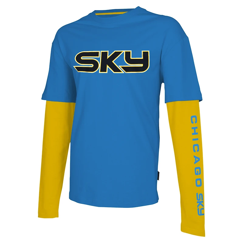 T-shirt unisexe Stadium Essentials Chicago Sky Spectator à manches longues, bleu clair