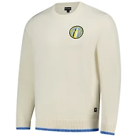 Unisex The Wild Collective  Cream Chicago Sky Jacquard Pullover Sweater