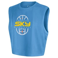 T-shirt court sans manches Nike Sky Blue Chicago 2026 Authentic On-Court pour femme