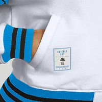 Veste polaire à boutons-pression complète Chicago Sky blanche/bleu ciel pour femme WEAR by Erin Andrews