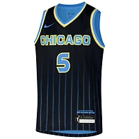 Maillot de joueur Nike Angel Reese Black Chicago Sky 2024 WNBA Draft Explorer Edition Victory pour jeune