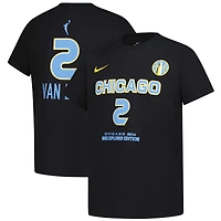 T-shirt Nike Hailey Van Lith noir pour jeune, édition Chicago Sky Explorer, avec nom et numéro