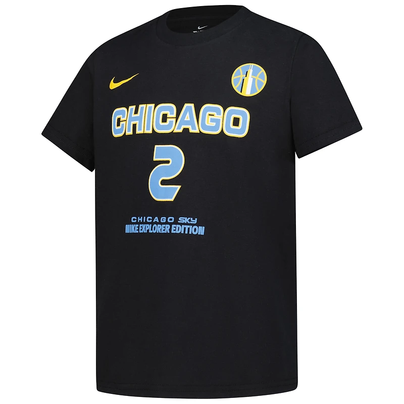 Youth Nike Hailey Van Lith Black Chicago Sky Explorer Edition Name & Number T-Shirt