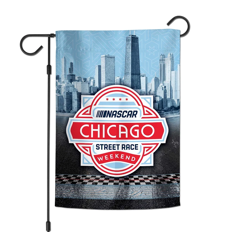 WinCraft Chicagoland Speedway Drapeau de jardin double face 12,5" x 18"