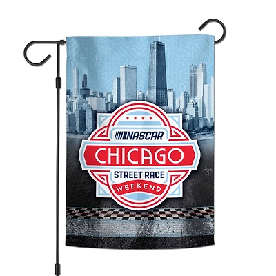 WinCraft Chicagoland Speedway Drapeau de jardin double face 12,5" x 18"