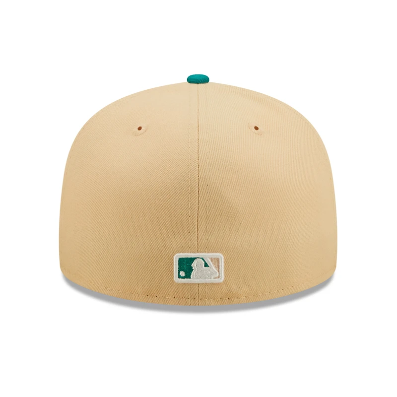 Casquette ajustée 59FIFTY Chicago White Sox Mango Forest New Era pour homme, naturel/bleu sarcelle