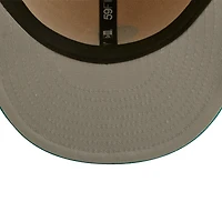 Men's New Era Natural/Teal Chicago White Sox Mango Forest 59FIFTY fitted hat