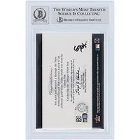 Carlton Fisk Chicago White Sox Autographed 2002 Fleer Greats of the Game Through the Years GU Relic #GG-CF Beckett Fanatics Witnessed Authenticated 10 Card