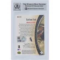 Carlton Fisk Chicago White Sox Autographed 2005 Upper Deck Artifacts MLB Apparel Relic #MLB-CF1 #156/175 Beckett Fanatics Witnessed Authenticated 9 Card