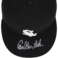 Carlton Fisk Chicago White Sox Autographed Black New Era Cap