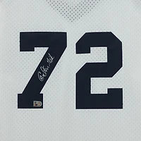 Maillot d'entraînement au bâton authentique autographié par Carlton Fisk Chicago White Sox Mitchell & Ness