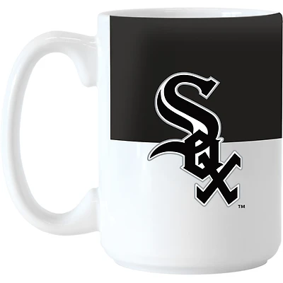 White Sox de Chicago 15 oz. Tasse à blocs de couleurs