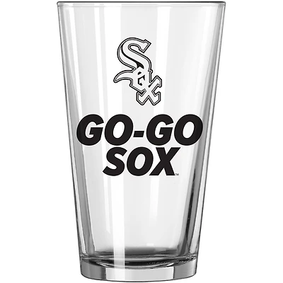White Sox de Chicago 16 oz. Verre à pinte à slogan d'équipe