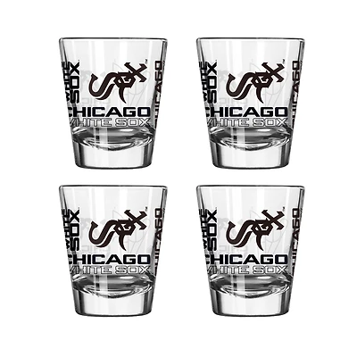 Lot de 4 verres à liqueur de 56 ml des White Sox de Chicago