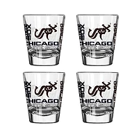Lot de 4 verres à liqueur de 56 ml des White Sox de Chicago