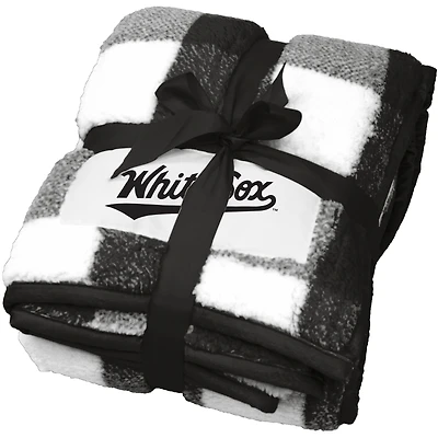Couverture polaire givrée à carreaux Buffalo de 50 po x 60 po des White Sox de Chicago