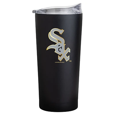 Feuille noire des White Sox de Chicago 20oz. Gobelet à revêtement en poudre