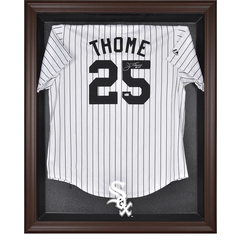 Chicago White Sox Brown Framed Logo Jersey Display Case
