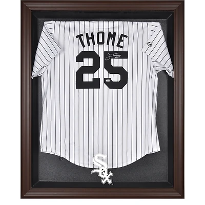 Chicago White Sox Brown Framed Logo Jersey Display Case