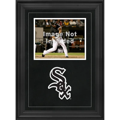 Cadre photo horizontal encadré de luxe des White Sox de Chicago de 8 po x 10 po avec logo de l'équipe