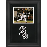 Cadre photo horizontal encadré de luxe des White Sox de Chicago de 8 po x 10 po avec logo de l'équipe