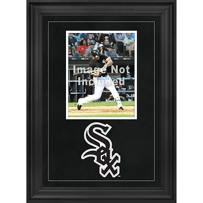 Cadre photo vertical encadré de luxe des White Sox de Chicago de 8 po x 10 po avec logo de l'équipe