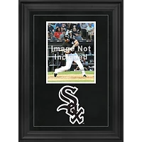 Cadre photo vertical encadré de luxe des White Sox de Chicago de 8 po x 10 po avec logo de l'équipe