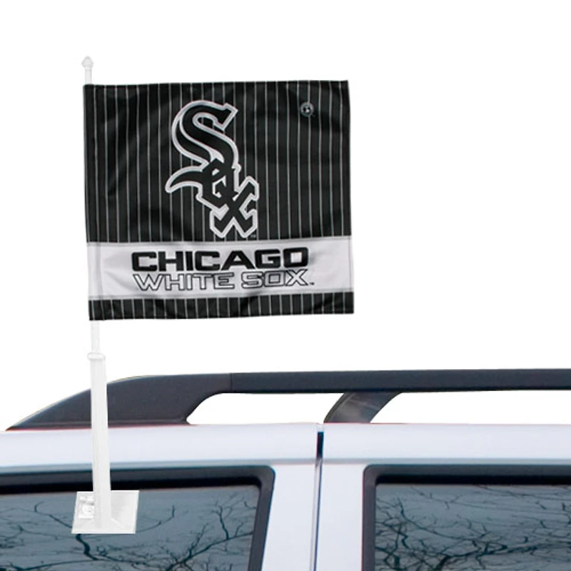 Drapeau de voiture double face des White Sox de Chicago