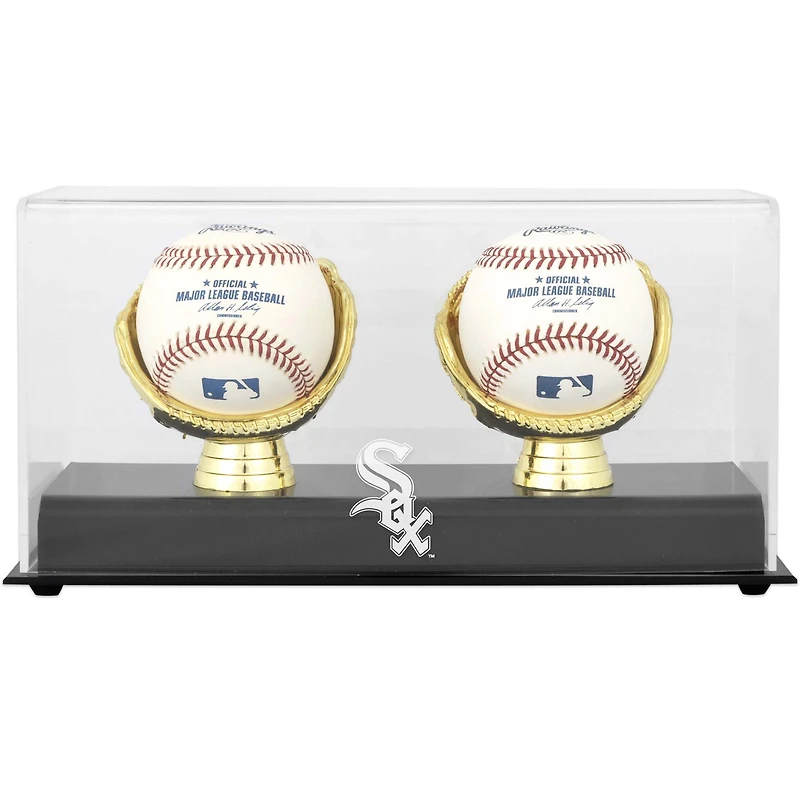 Chicago White Sox Gold Glove Double Baseball Logo Display Case