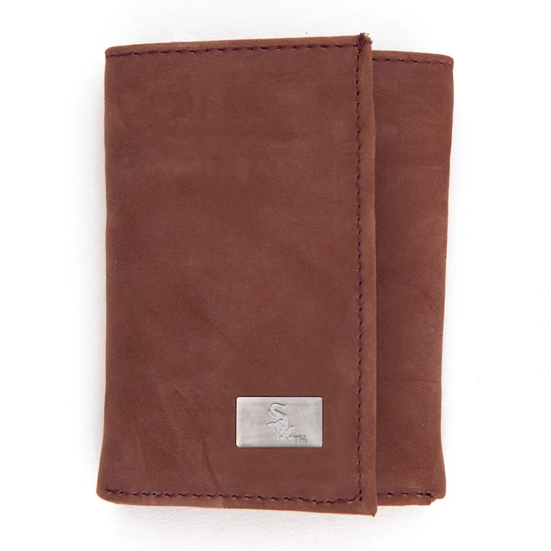 Chicago White Sox Leather Trifold Wallet with Concho
