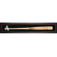 Chicago White Sox Logo Brown Framed Wall-Mounted Single Bat Display Case