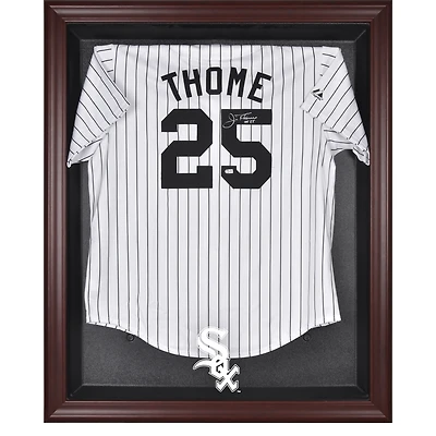 Chicago White Sox Mahogany Framed Logo Jersey Display Case