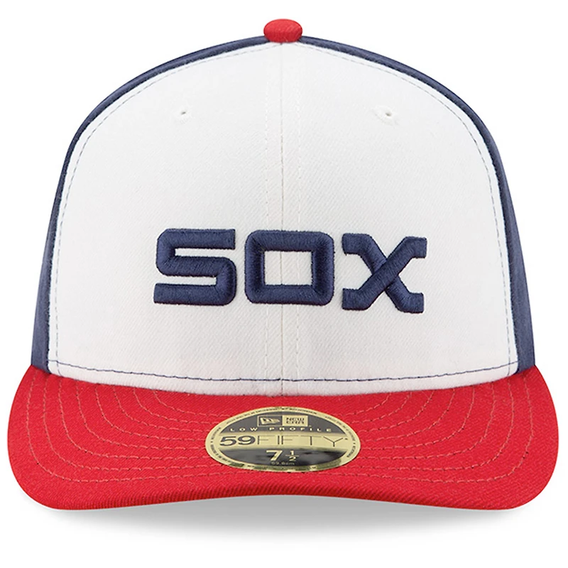 Chicago White Sox New Era Alternate On-Field Low Profile 59FIFTY - Casquette ajustée Blanc/Rouge