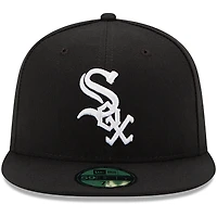 Chicago White Sox New Era Youth Game Authentic Collection On-Field 59FIFTY - Chapeau ajusté Noir