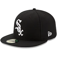 Chicago White Sox New Era Youth Game Authentic Collection On-Field 59FIFTY - Chapeau ajusté Noir