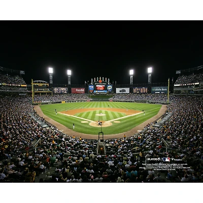 Photographie de nuit non signée des White Sox Chicago