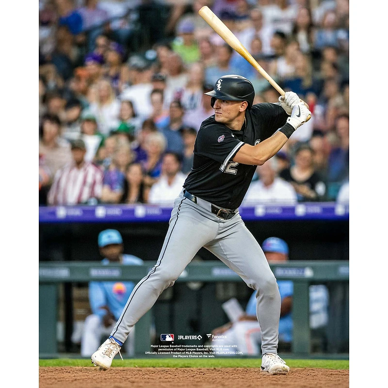 Colson Montgomery Chicago White Sox Unsigned MLB Debut Batting Photograph