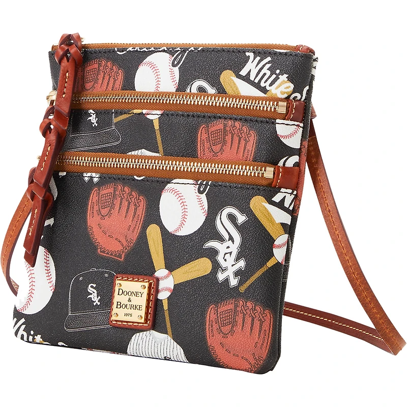 Dooney & Bourke Chicago White Sox Game Day Sac à bandoulière à triple fermeture éclair