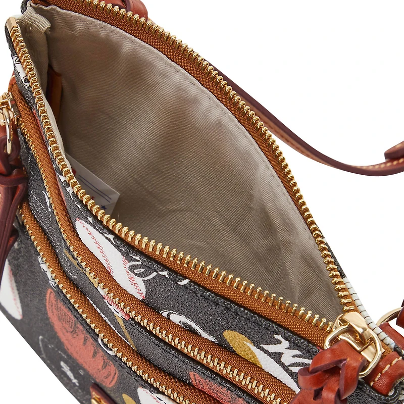 Dooney & Bourke Chicago White Sox Game Day Sac à bandoulière à triple fermeture éclair
