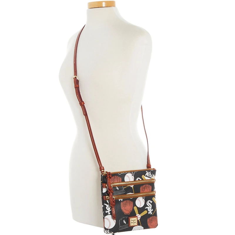 Dooney & Bourke Chicago White Sox Game Day Sac à bandoulière à triple fermeture éclair