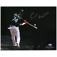 Photographie autographiée de 11"x 14" d'Eloy Jimenez par les White Sox de Chicago