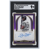 Frank Thomas Chicago White Sox Autographié 2021 Topps Definitive Collection Autographe Encadré Violet #DCFA-FT #8/10 SGC Authentifié 9 Carte