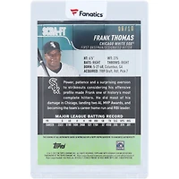 Carte autographiée de Frank Thomas, joueur des White Sox de Chicago, collection Topps Club Black 2022, numéro SCBA-FT, numéro 6/10
