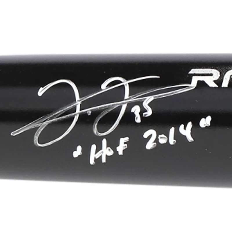 Frank Thomas Chicago White Sox Autographed Black Rawlings Pro Bat with "HOF 2014" Inscription