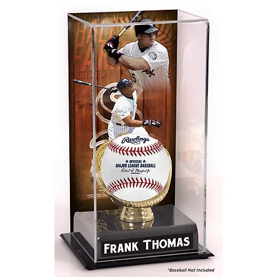 Vitrine d'exposition sublimée du Temple de la renommée des White Sox de Chicago de Frank Thomas avec image