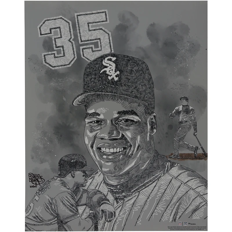 Frank Thomas Chicago White Sox Unsigned 16" x 20" Photo Print - Art by Maz Adams - Limited Edition of 25